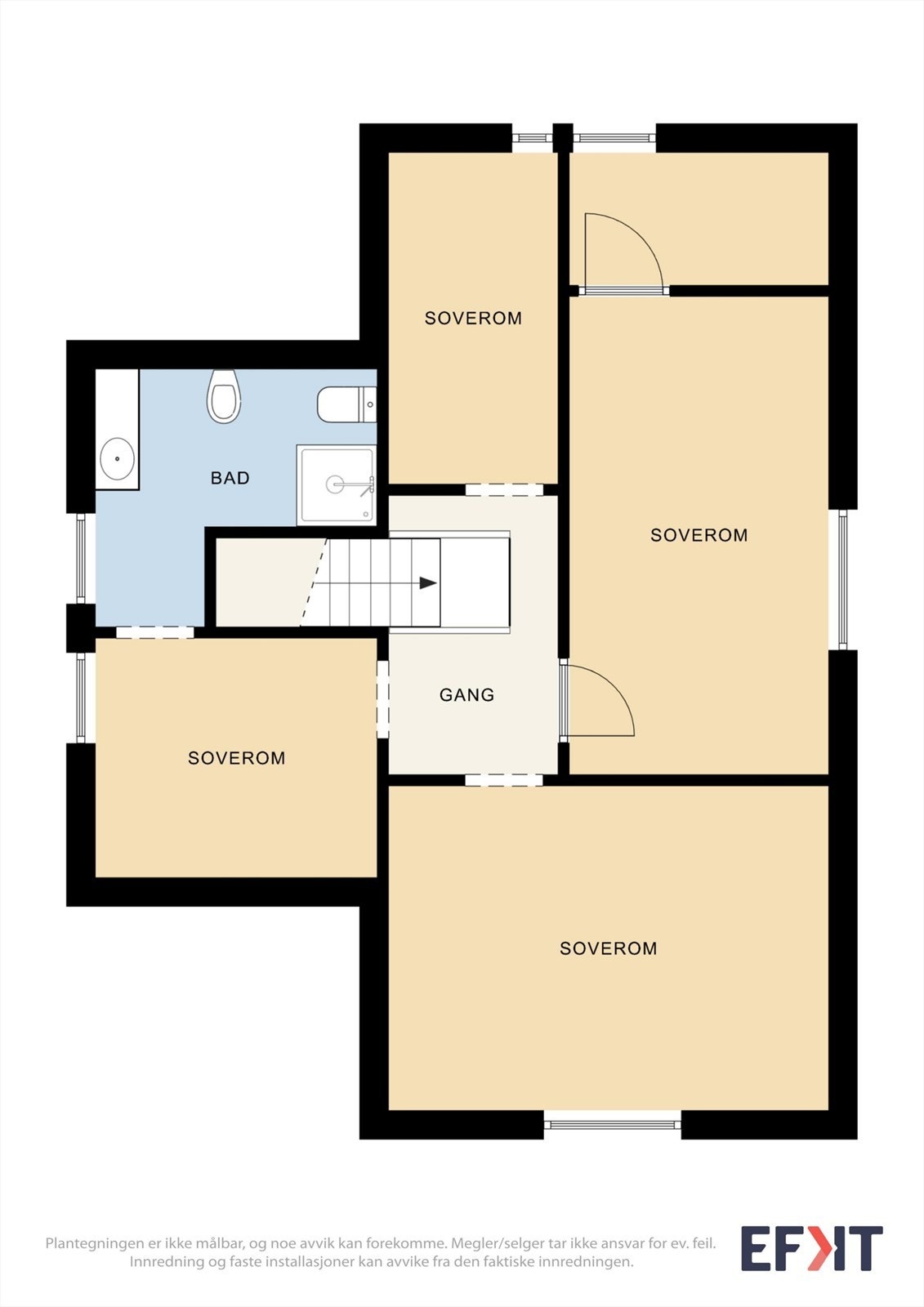 Plantegninger loftsetasje. Galleribilde
