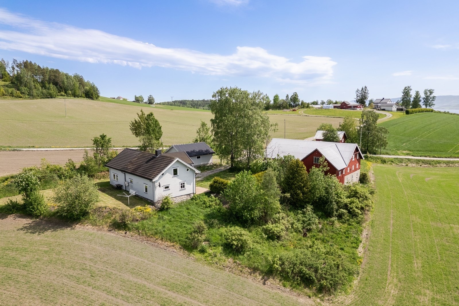 Låven har et bruksareal på 340m² og inneholder bla. høylåve/lager, fjøs, silo og flere boder. Galleribilde