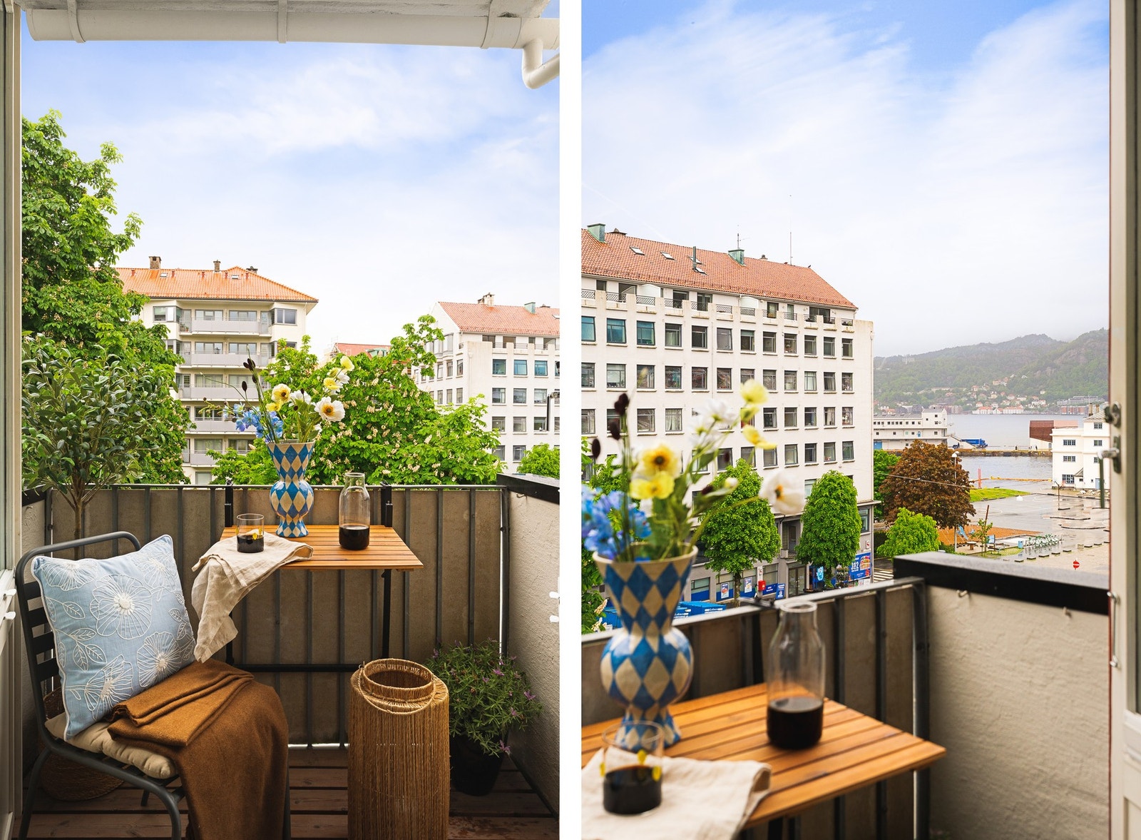 Flott 2-roms hjørneleilighet med balkong og sjøutsikt. Galleribilde