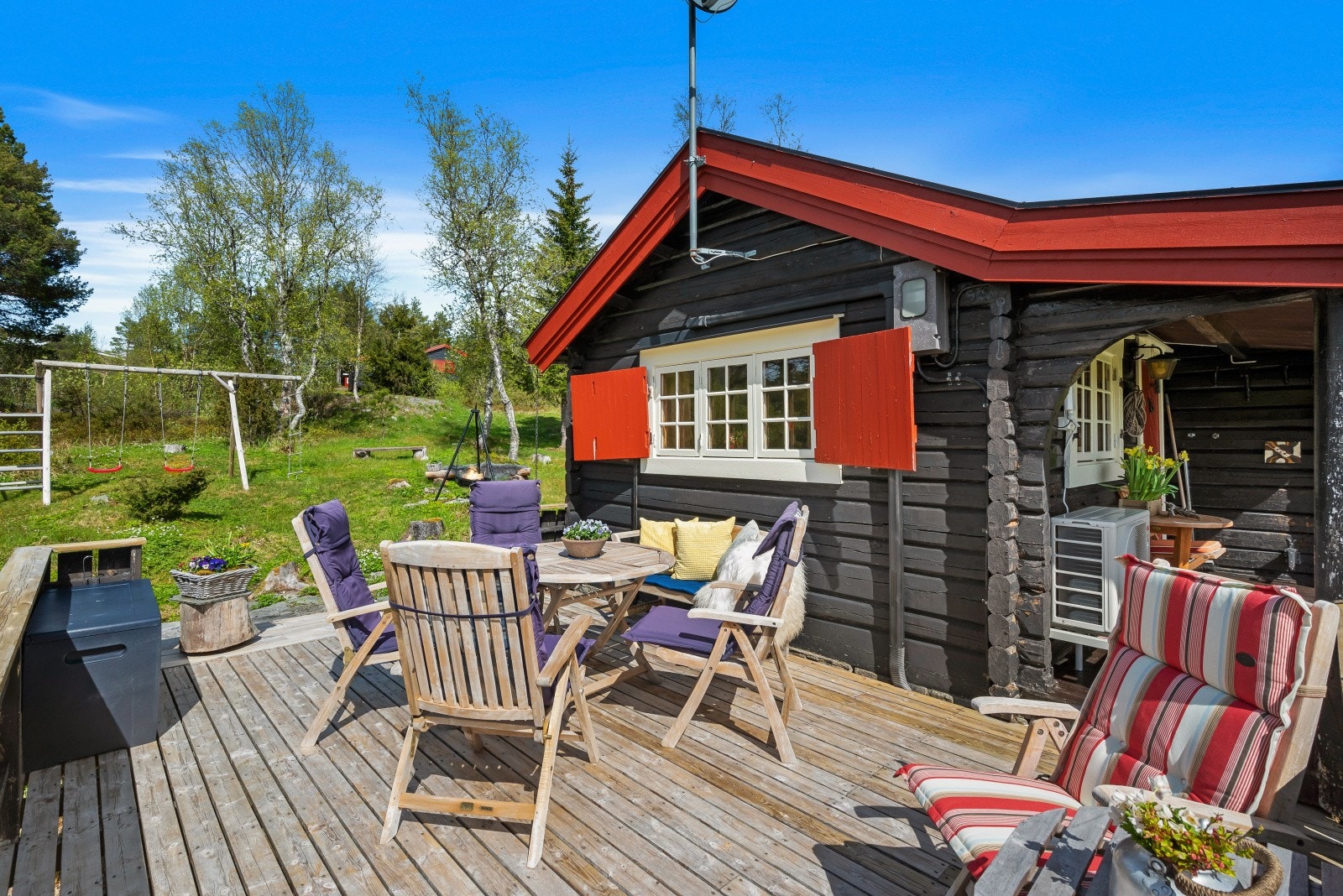 Her får du svært gode solforhold. Galleribilde