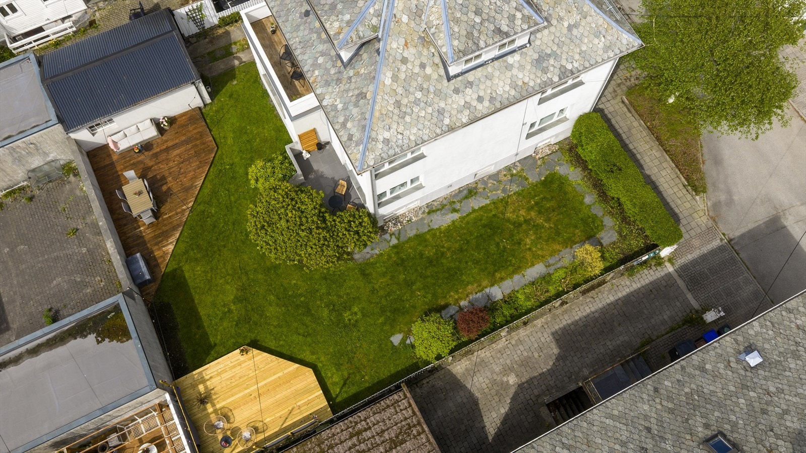 Hagen sett fra fugleperspektiv. Galleribilde