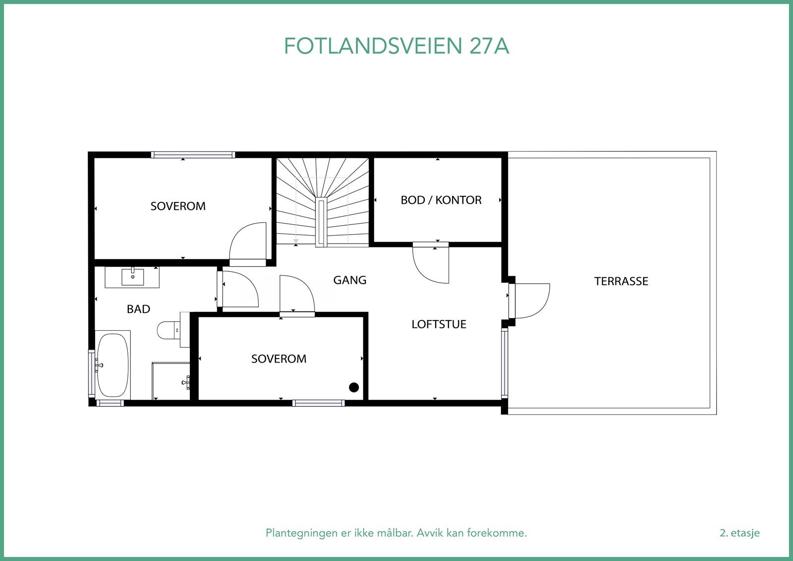 Plantegning 2. etasje Galleribilde