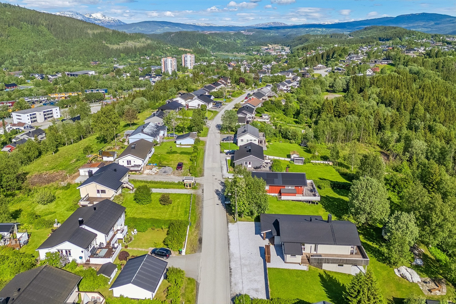 Steinbakken er et etablert og rolig boligområde på Gruben. Galleribilde