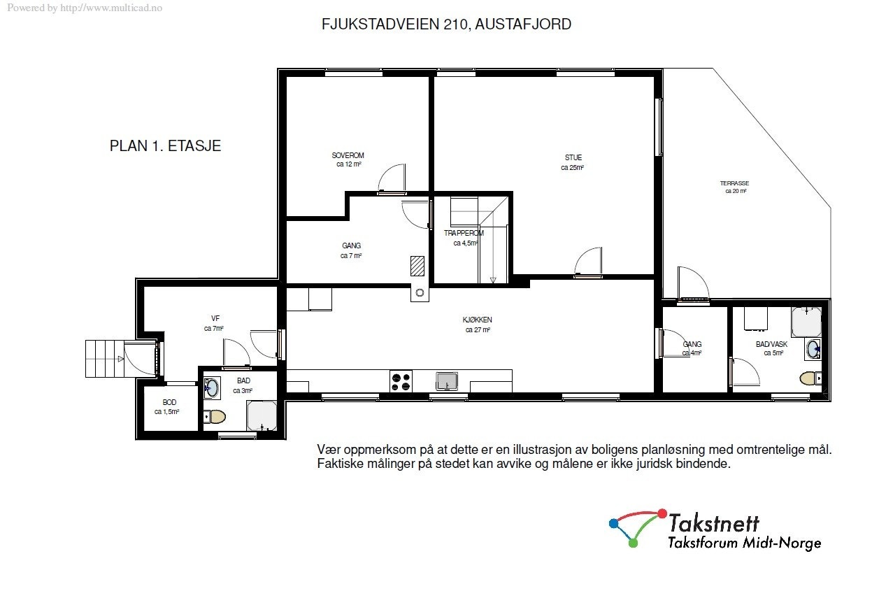 Planløsningen for første etasje Galleribilde