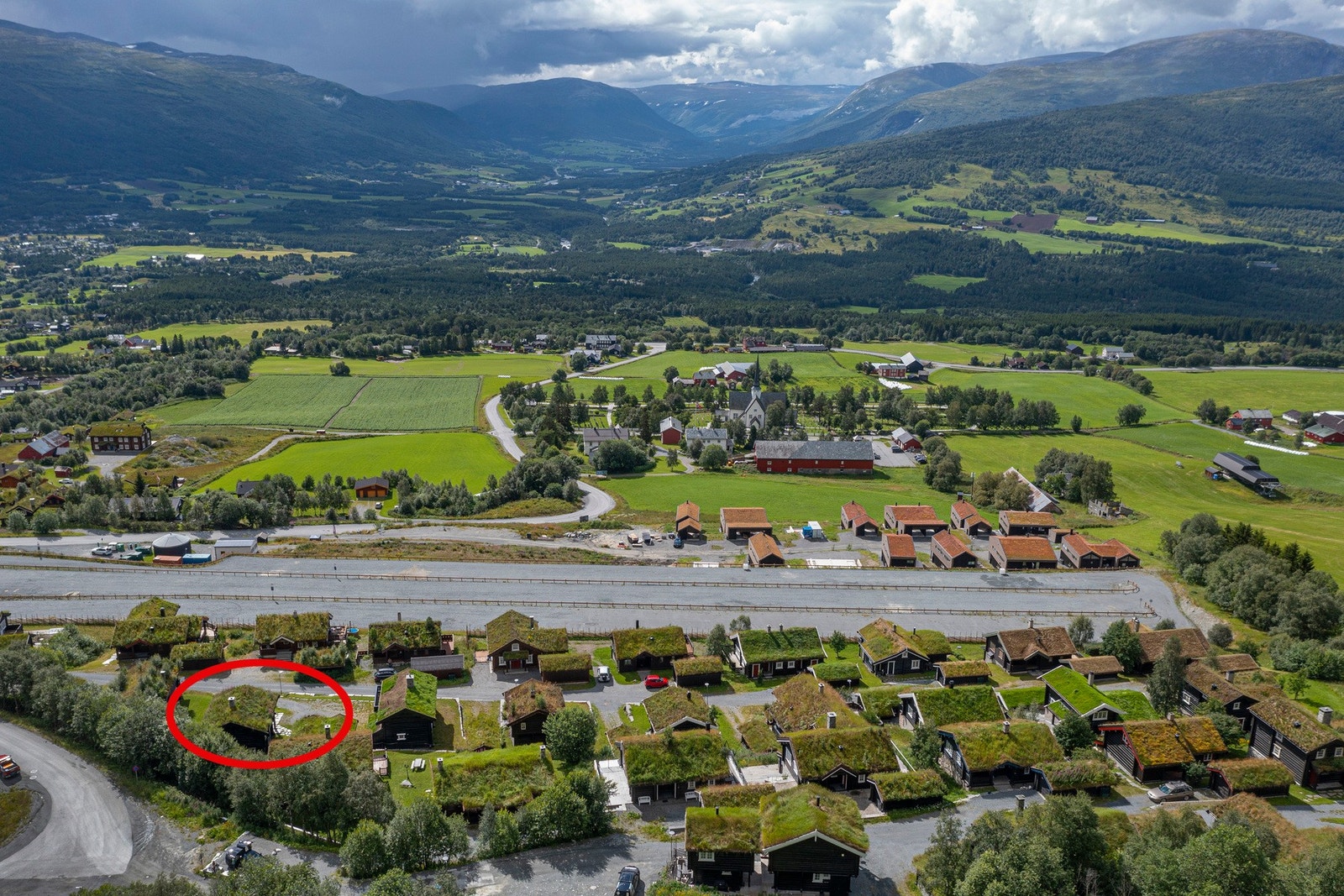 Sentral beliggenhet ved Vangslia. Galleribilde