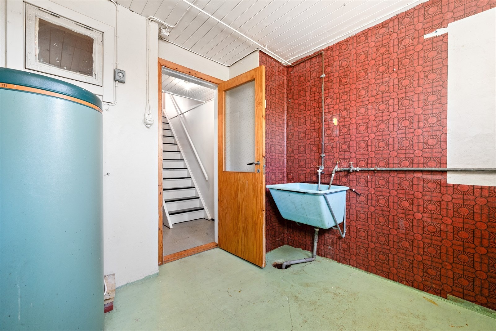 Rom som er innredet til vaskekjeller Galleribilde