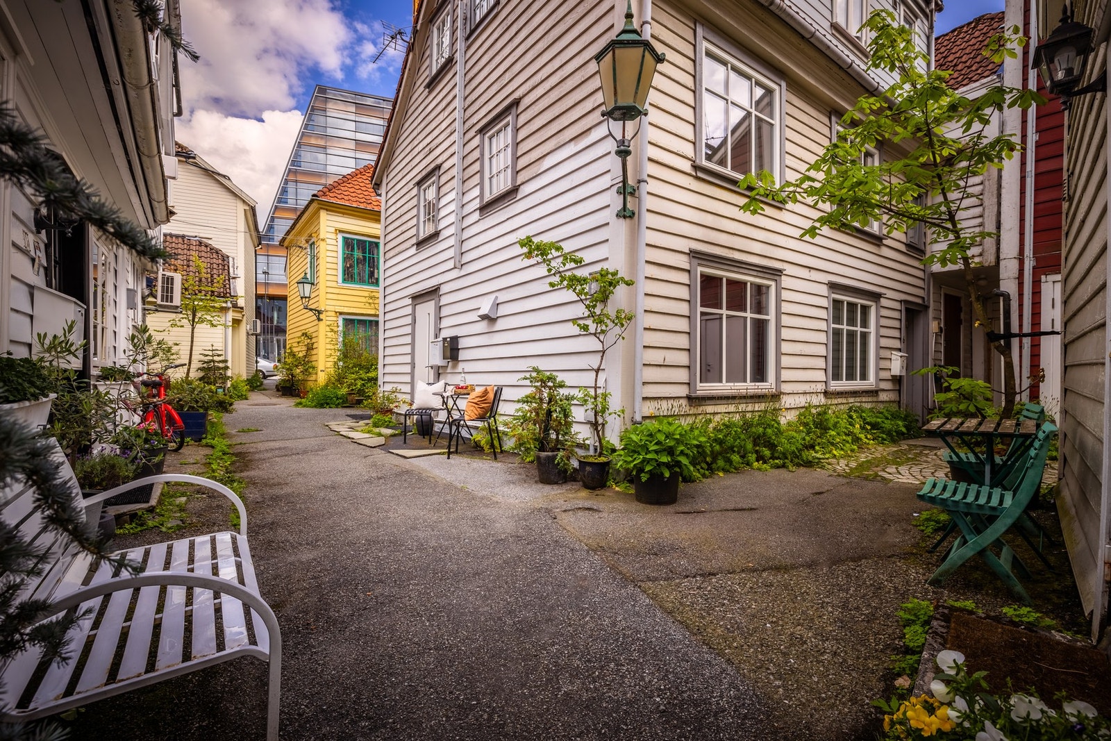 Bygget har tre enheter Galleribilde