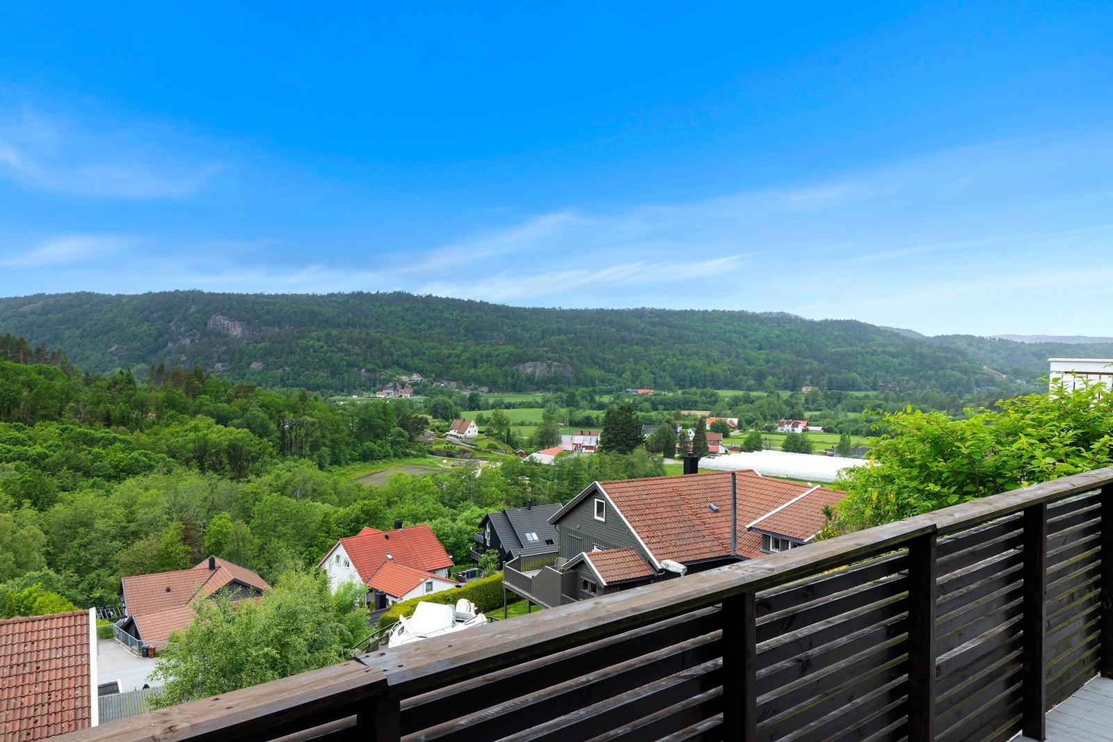Utsikt fra terrasse. Galleribilde