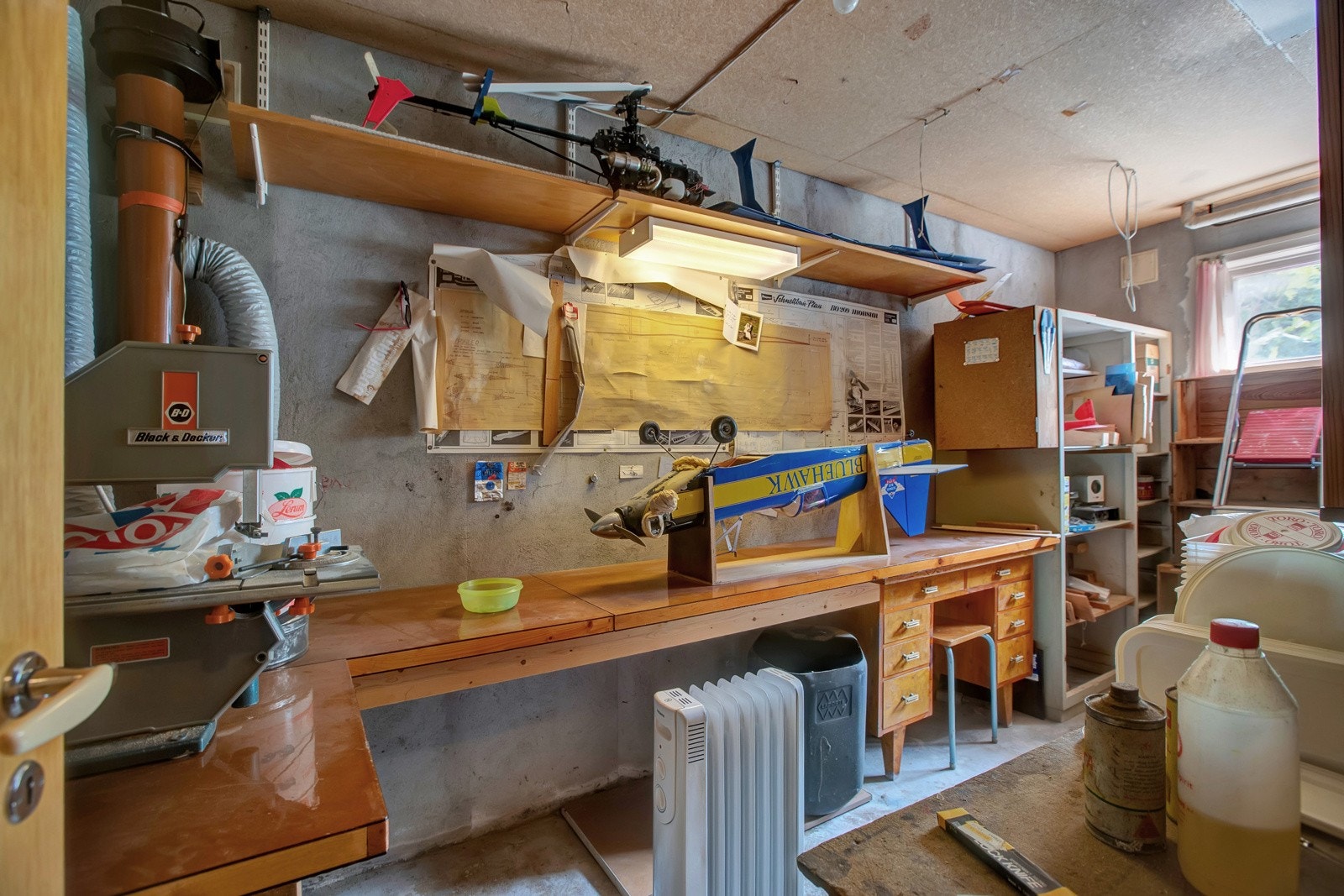 Hobbyrom i kjellar Galleribilde