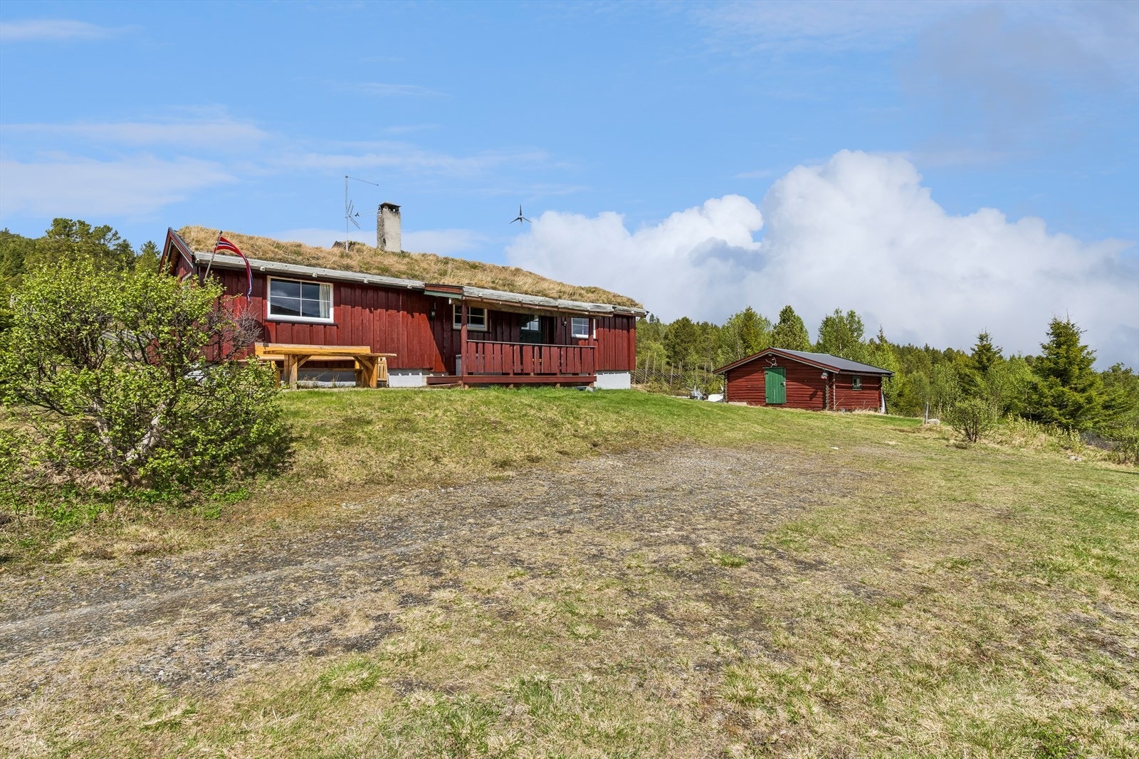 Eiendommen ligger veldig fint til i Lomsjødalen. Høyt beliggende med god utsikt og solforhold. Galleribilde