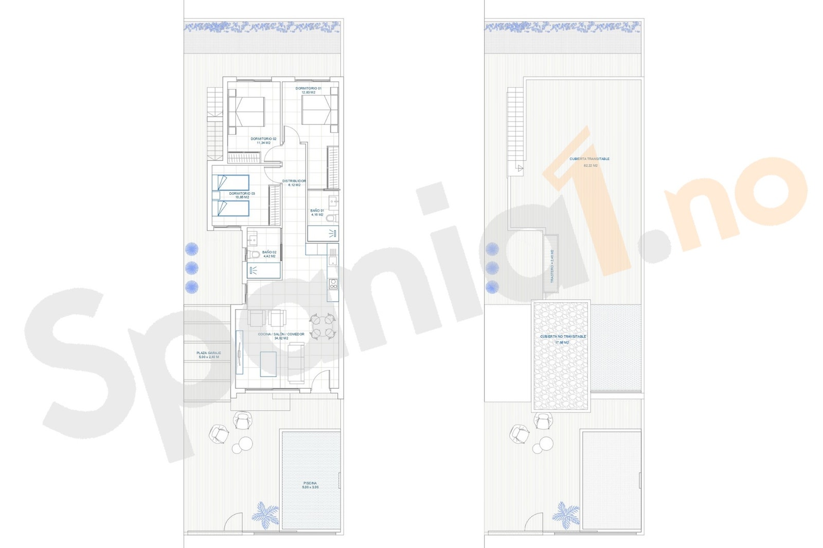 Plantegning villa 2-5 Galleribilde