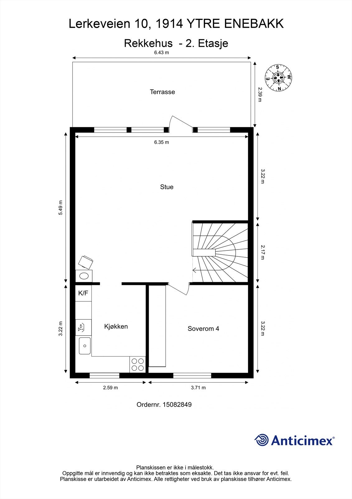 Plantegning - 2. Etasje Galleribilde