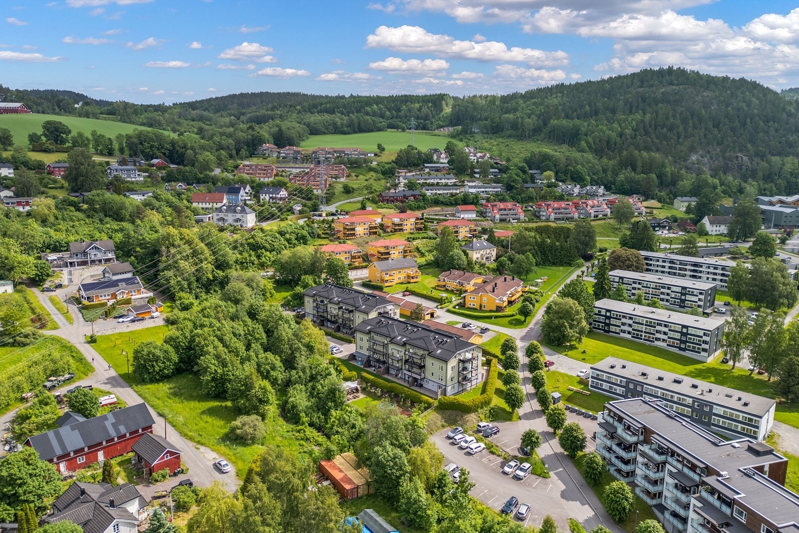 Området byr på gode turmuligheter med nærhet til skog og mark. Galleribilde