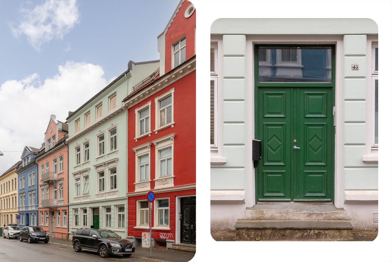 Her bor du i en rolig gate med kort vei til både sentrumspulsen og grønne rekreasjonsområder Galleribilde