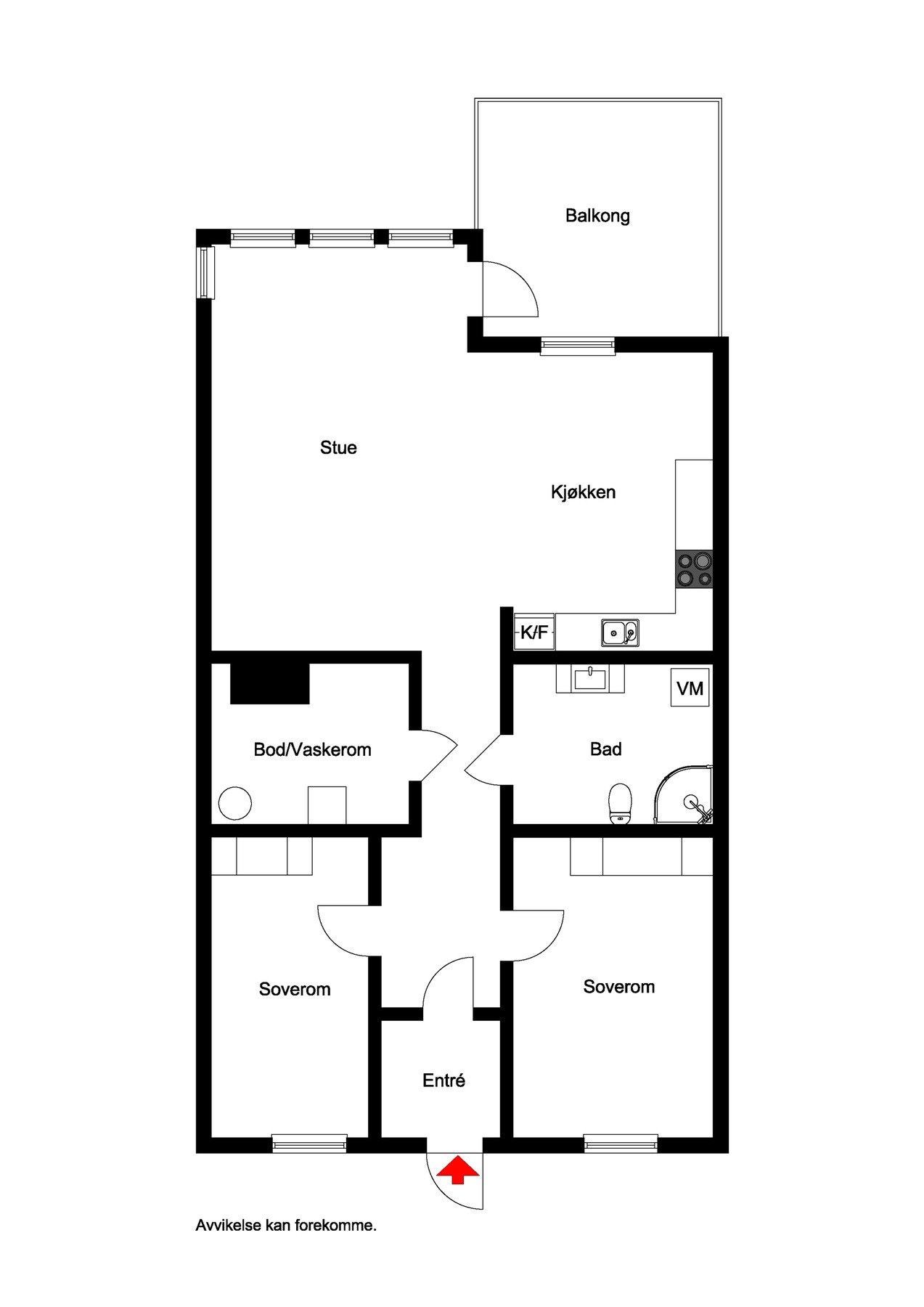 Plantegning Galleribilde