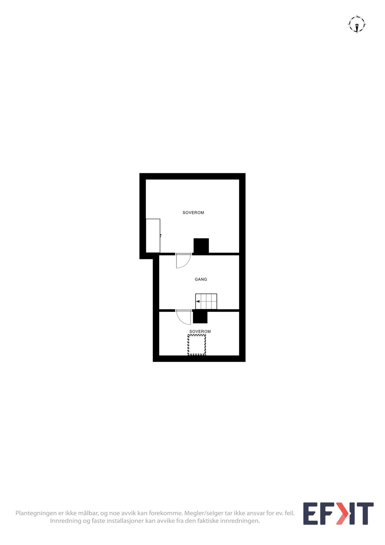 Plantegning - Loftsetasje Galleribilde