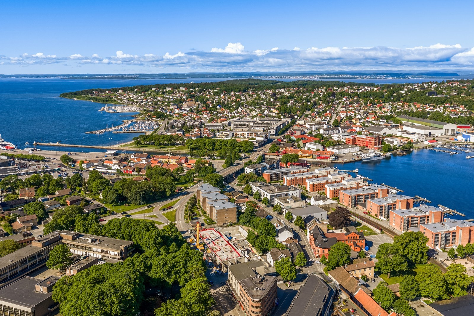 Vid utsikt over Moss og Oslofjorden. Galleribilde