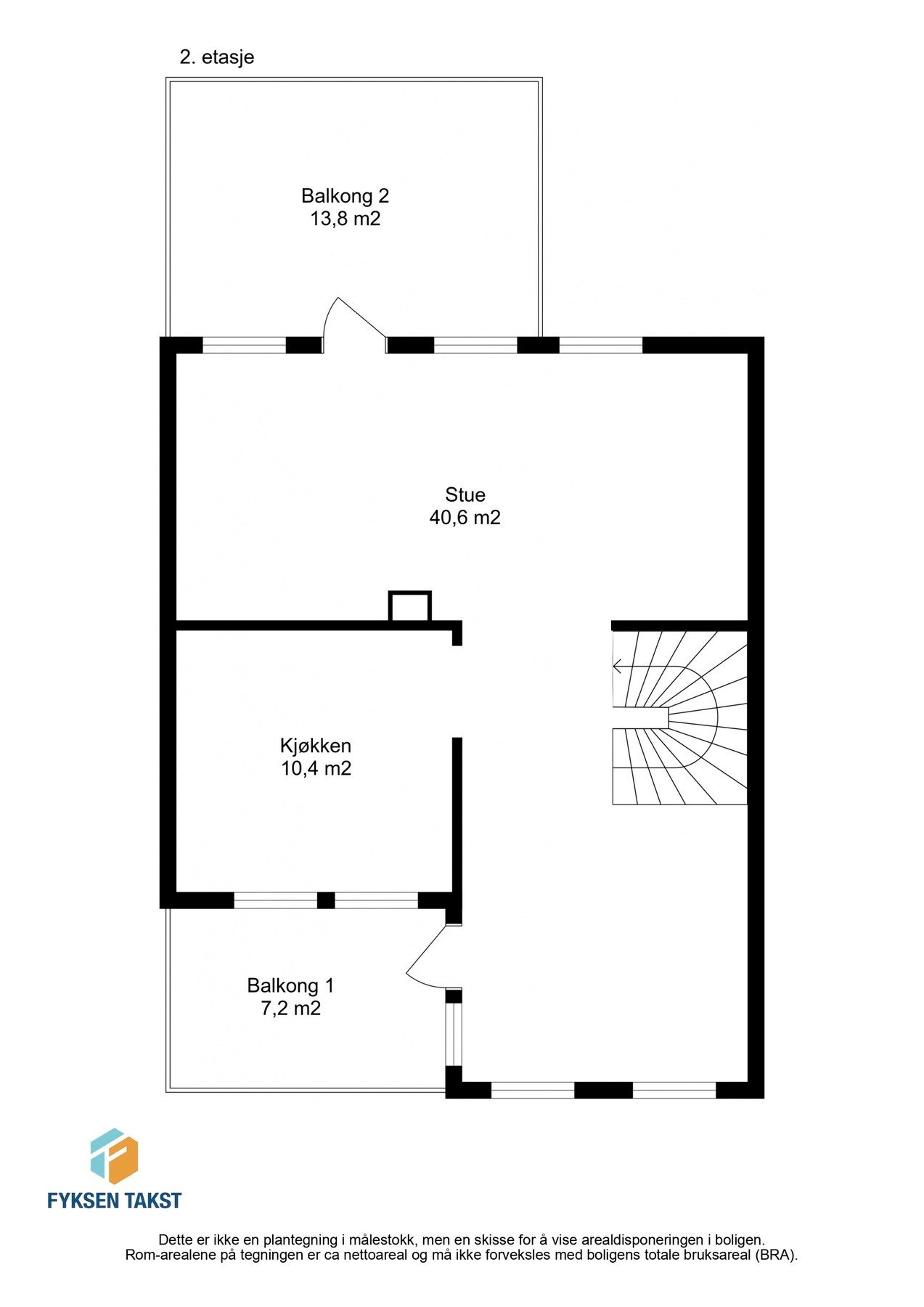Planskisse 2.etasje. Galleribilde