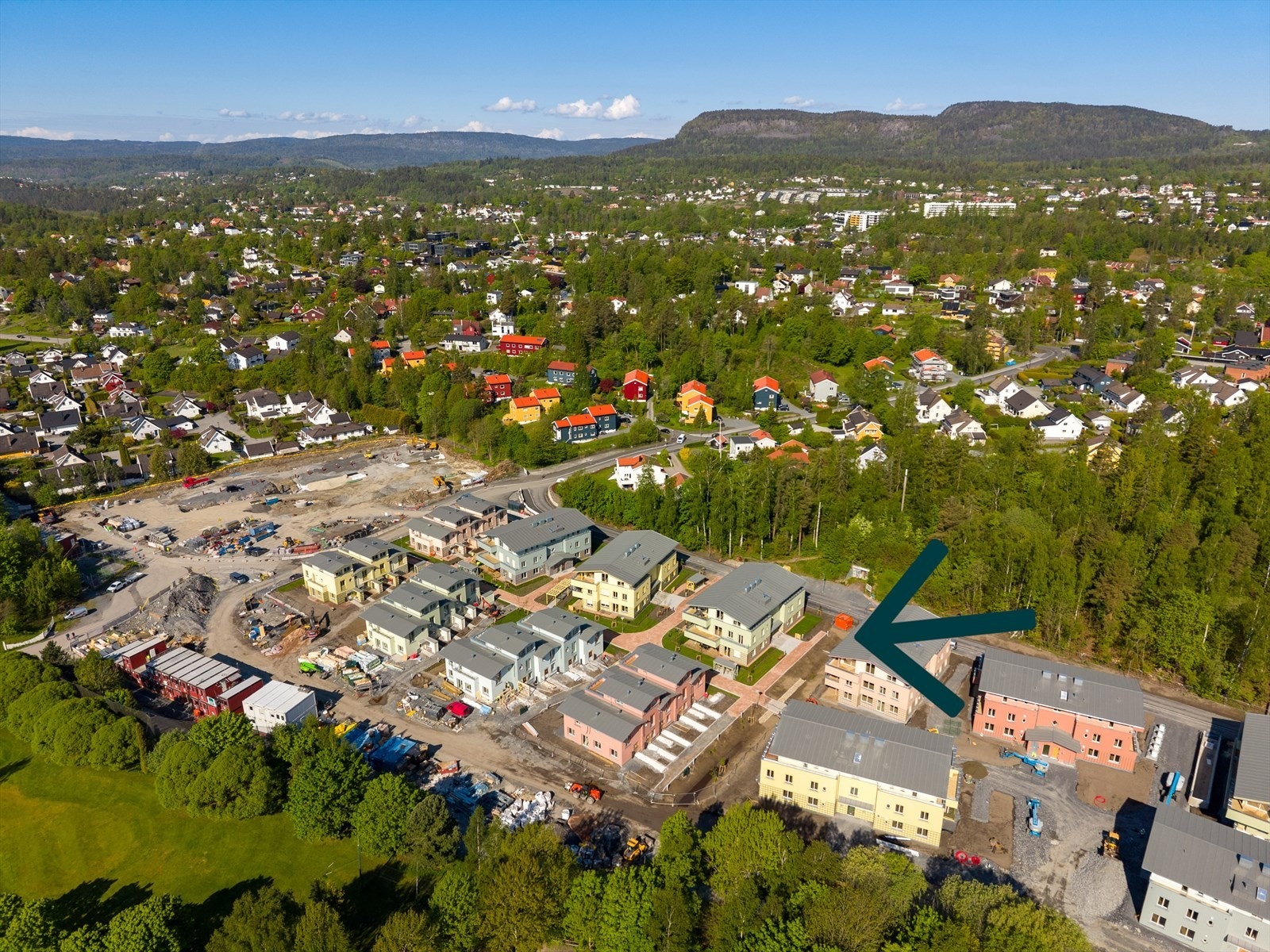 Hyggelig nabolag. Omtrentlig plassering. Galleribilde
