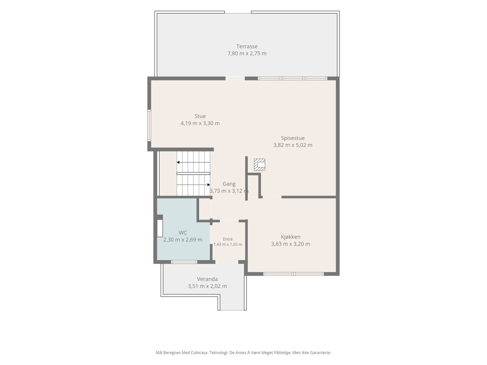 Plantegning 1. etasje. Galleribilde