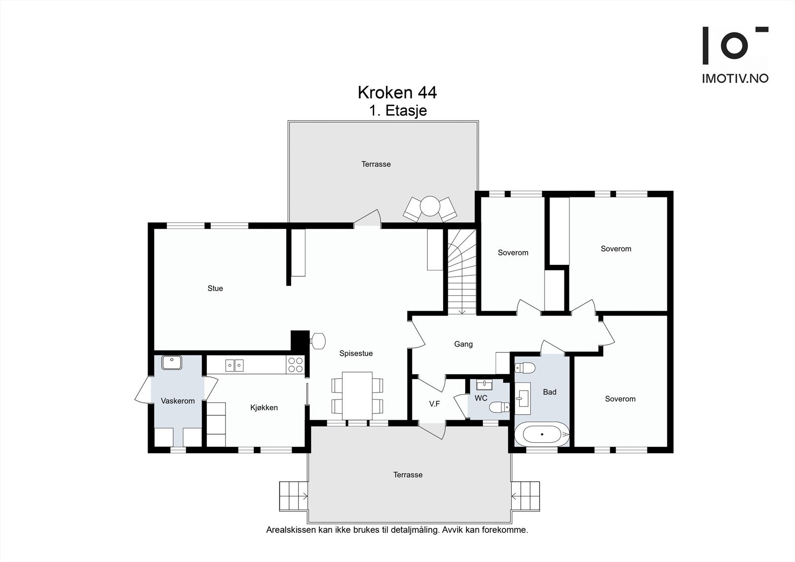 Plantegning 1. etasje Galleribilde
