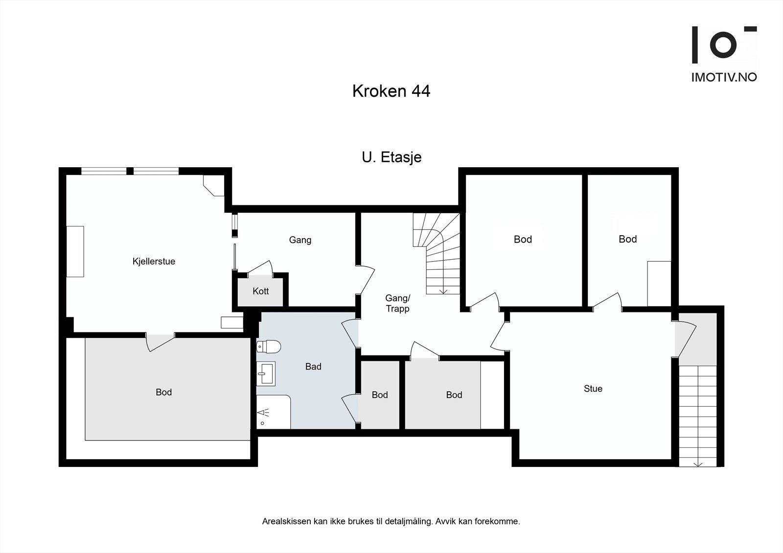 Plantegning underetasje Galleribilde