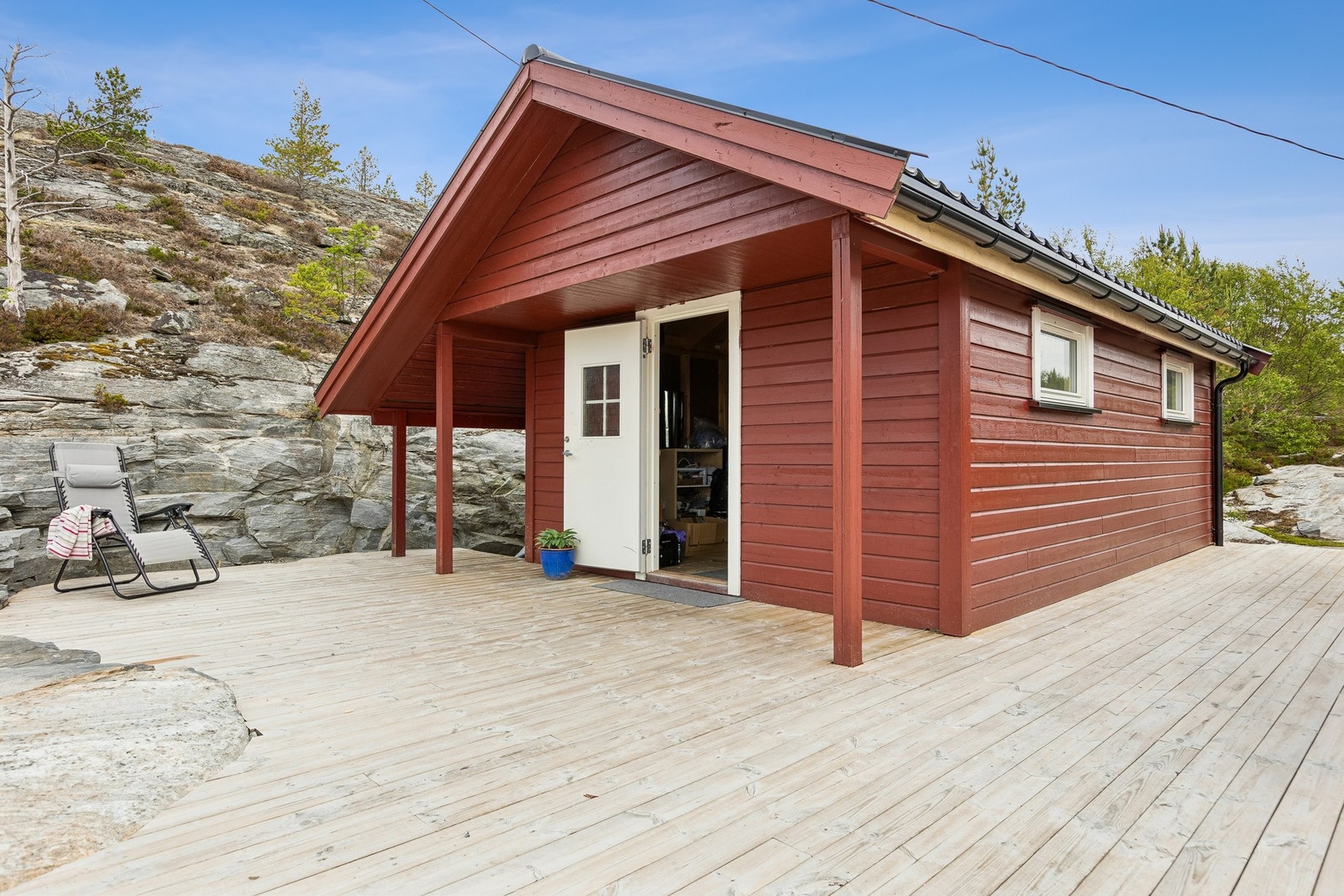 Anneks like ved hytten måler 22 m2. Galleribilde