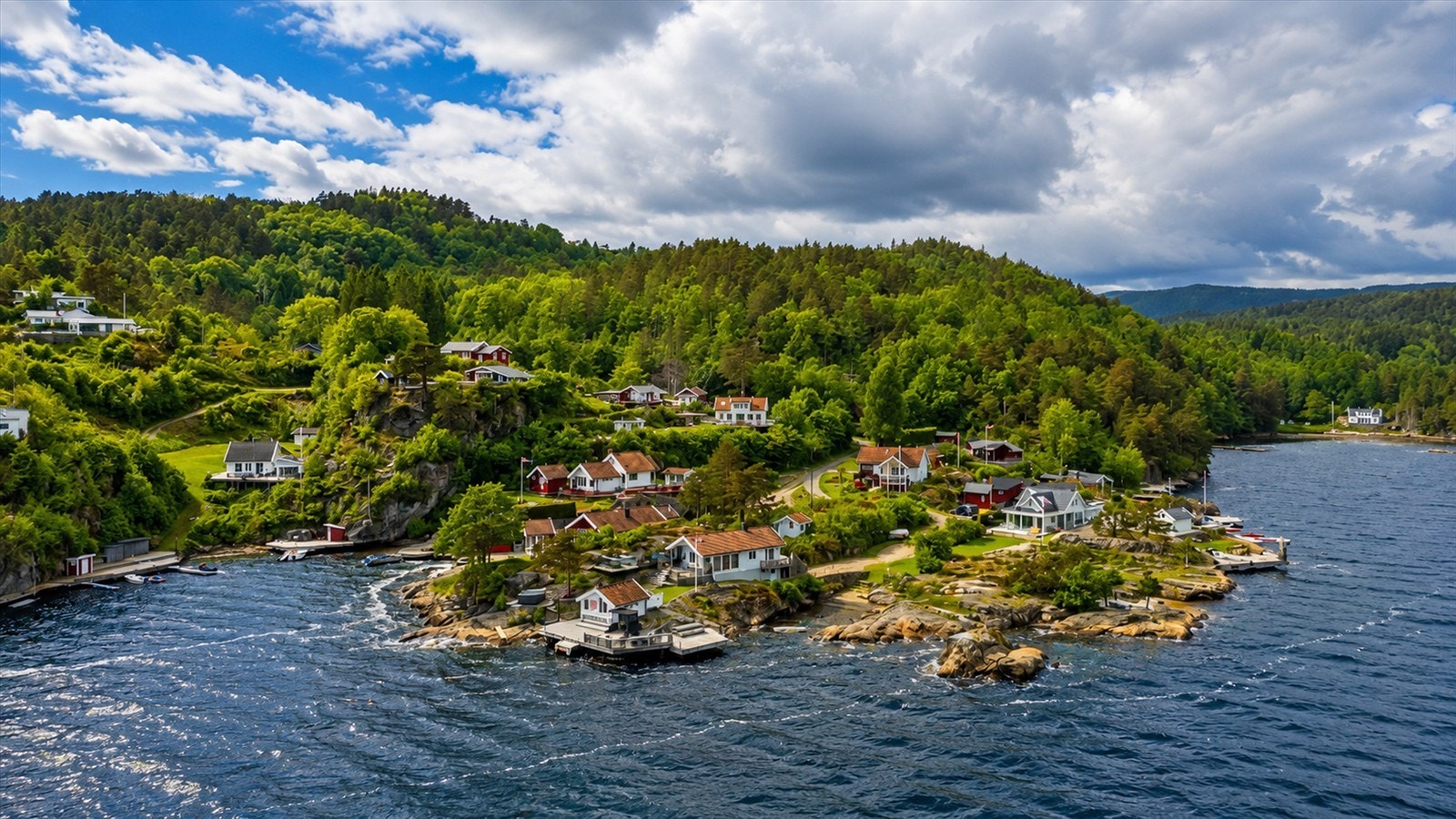Her ligger alt til rette for ekte sørlandsidyll! Galleribilde
