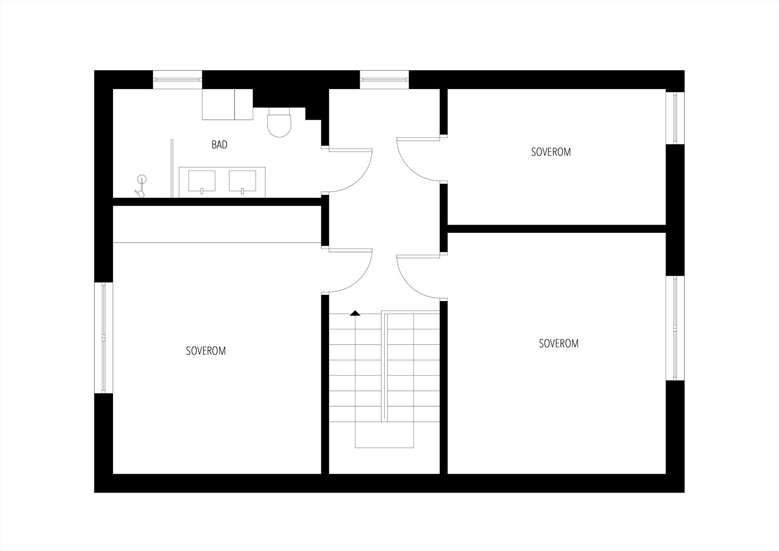 Plantegning 2. etasje Galleribilde