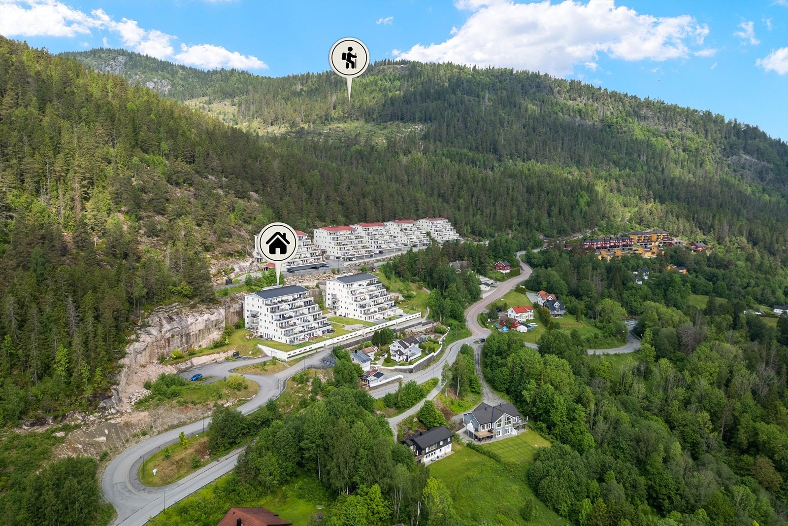 Kort vei til Eiksetra med flotte turmuligheter sommer som vinter, inkludert lysløype. Galleribilde