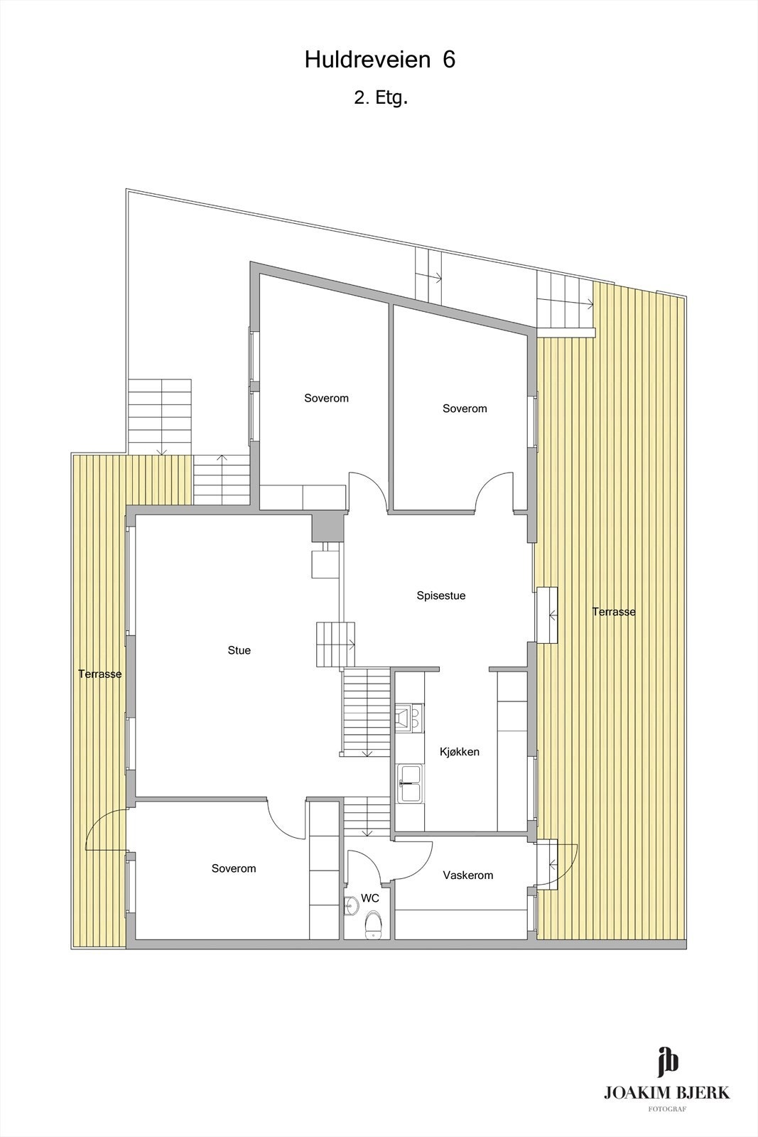 Plantegning 1.etg Galleribilde