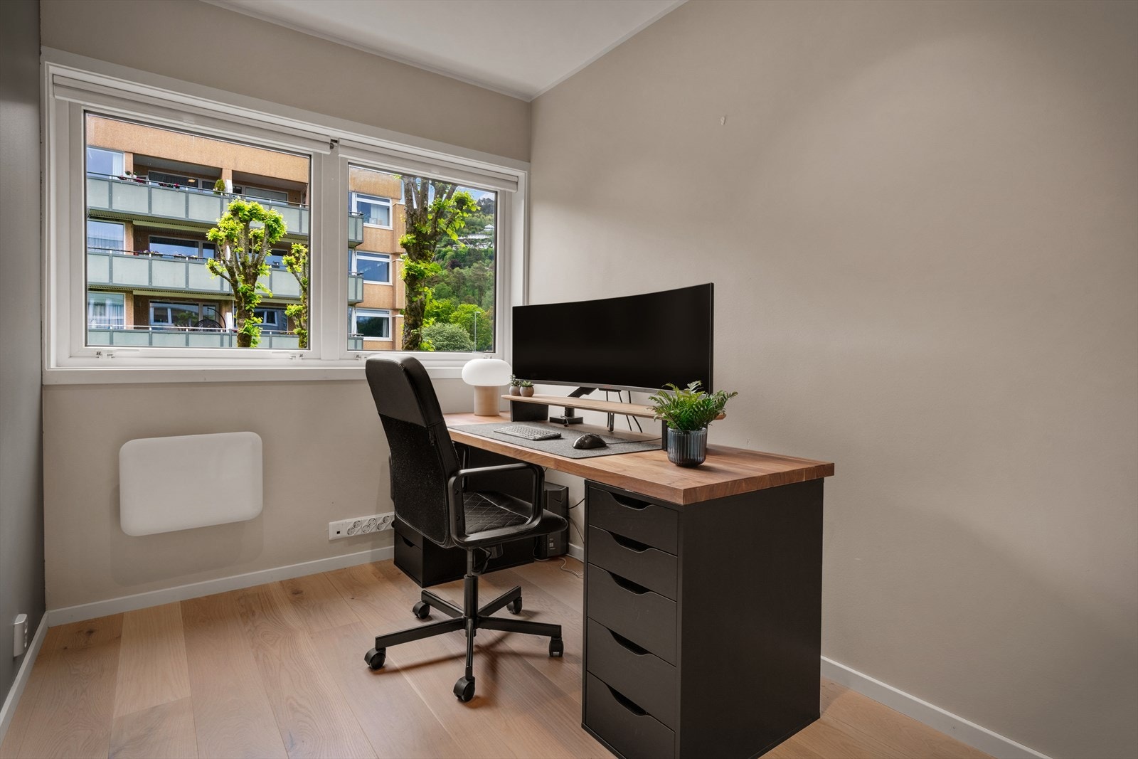 Det tredje soverommet er ideelt som barnerom, gjesterom eller kontor. Galleribilde