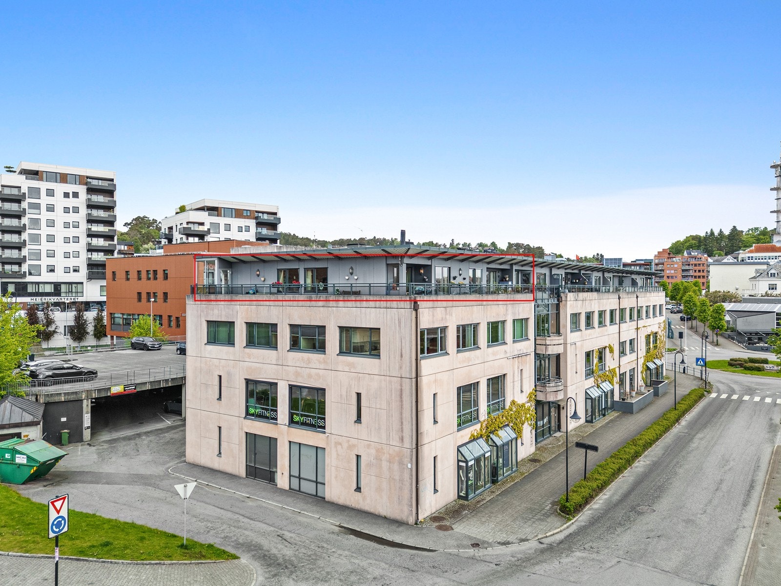 Leiligheten har en perfekt beliggenhet i øverste etasje. Galleribilde