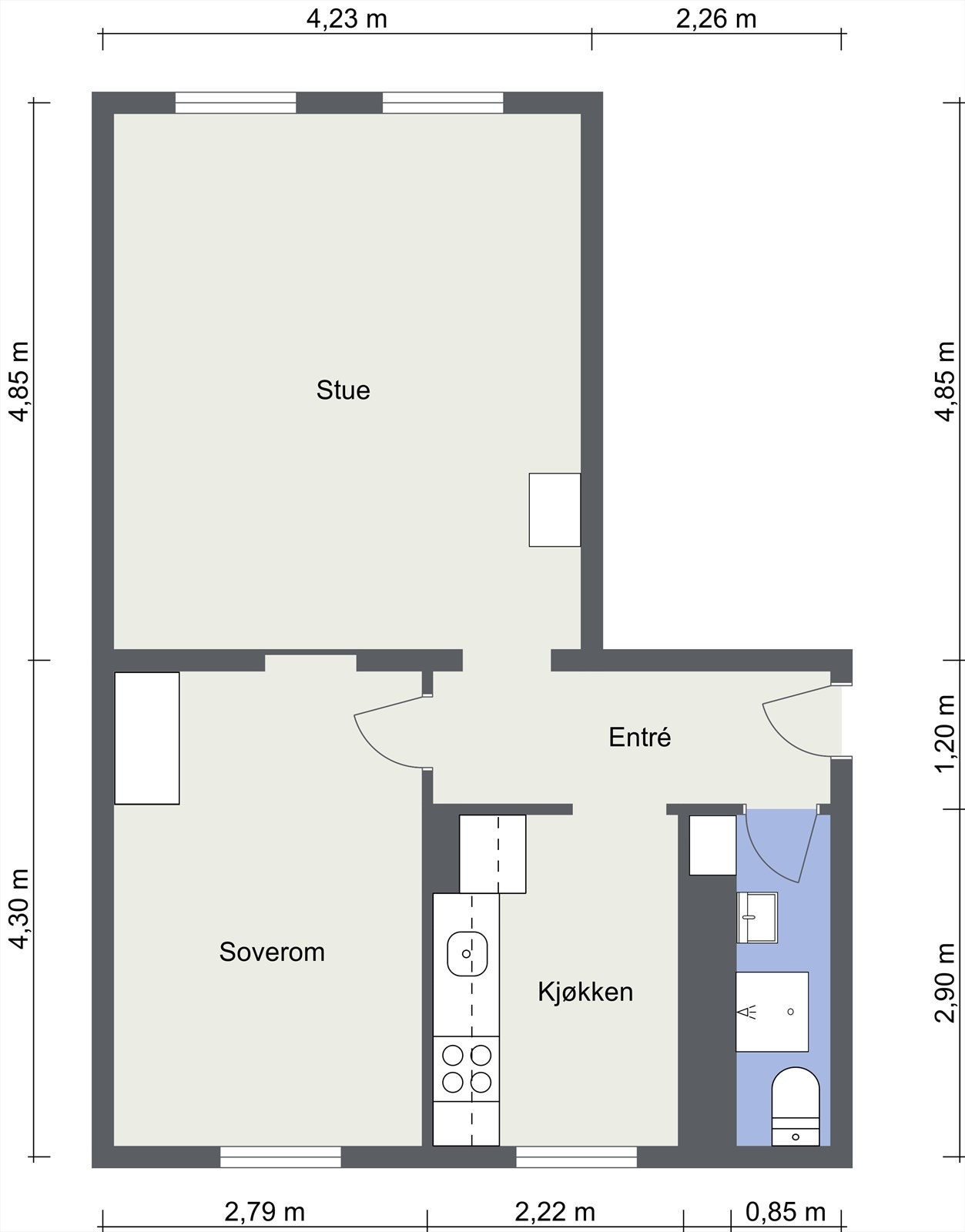 Plantegning Galleribilde