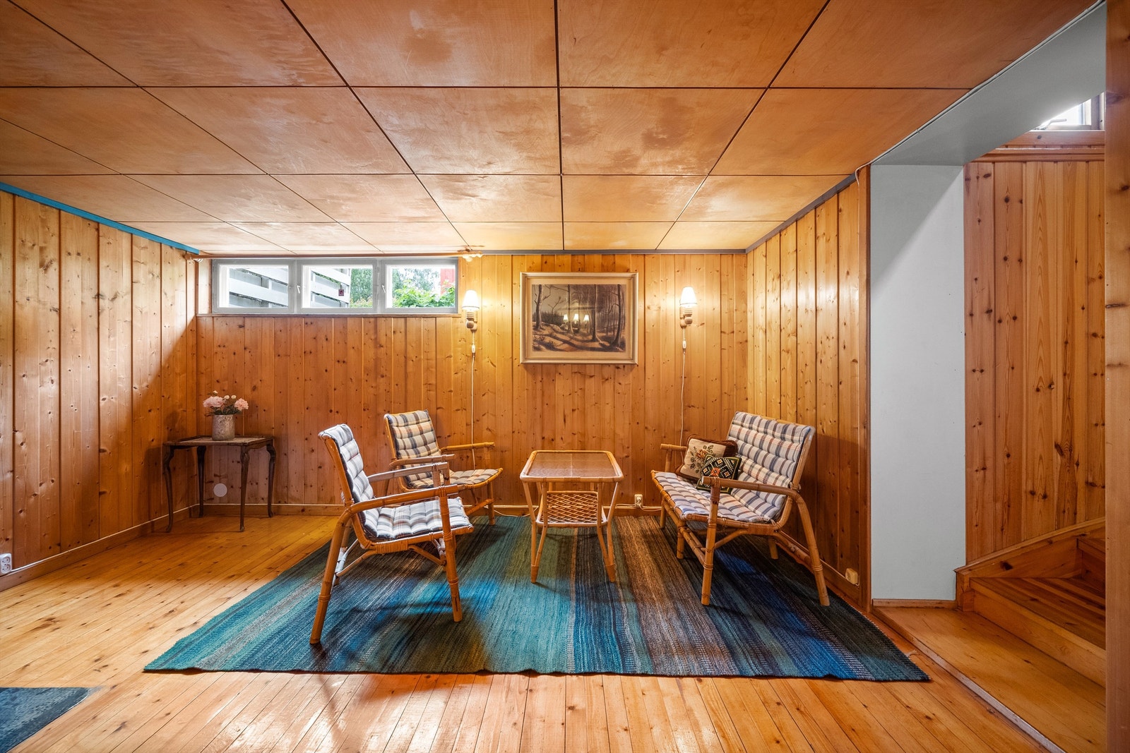 Kjellerstue - ikke bruksendret/omsøkt eller godkjent til varig opphold. Galleribilde