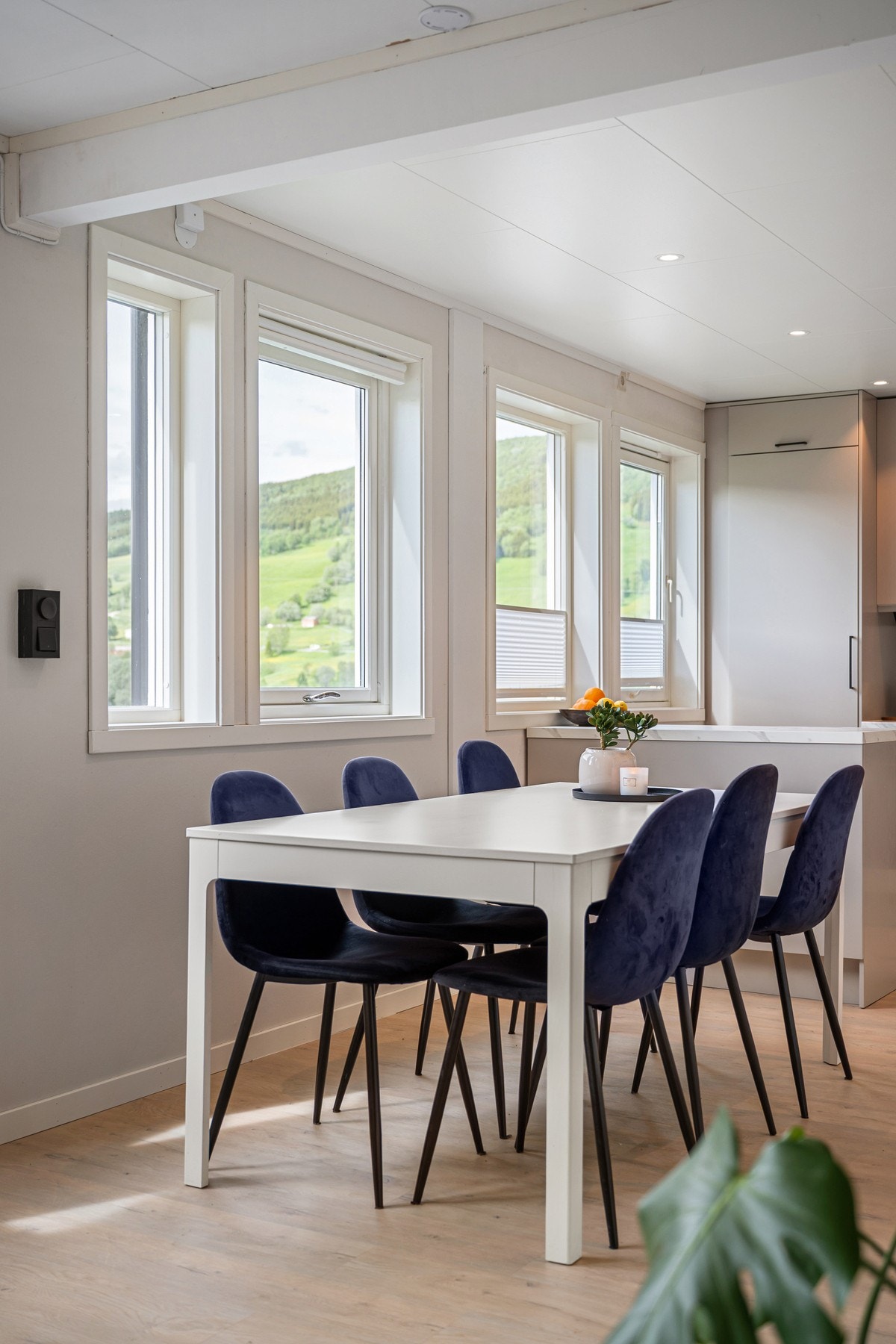God belysning med nye downlights Galleribilde