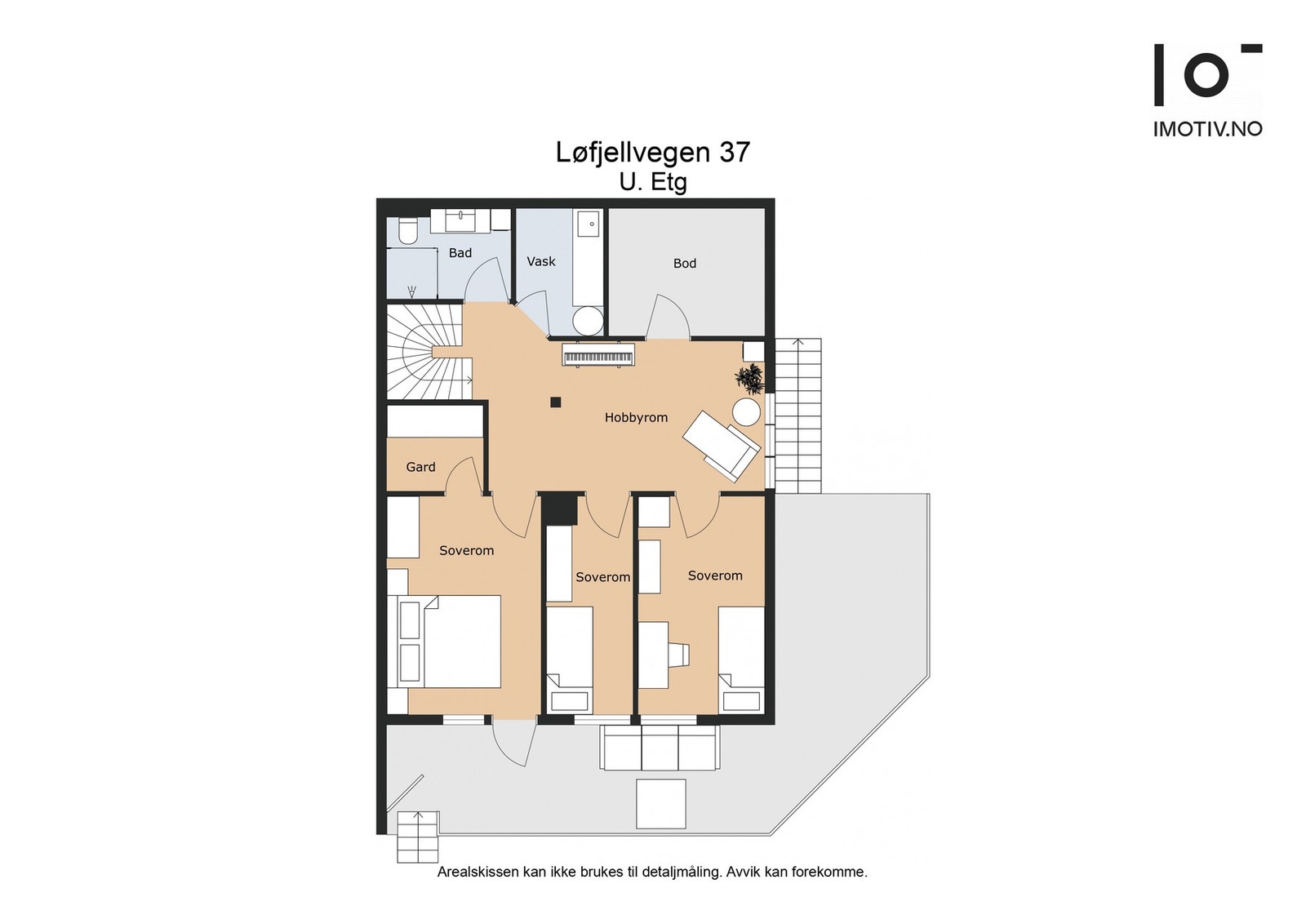 - Plantegning underetasje - Galleribilde