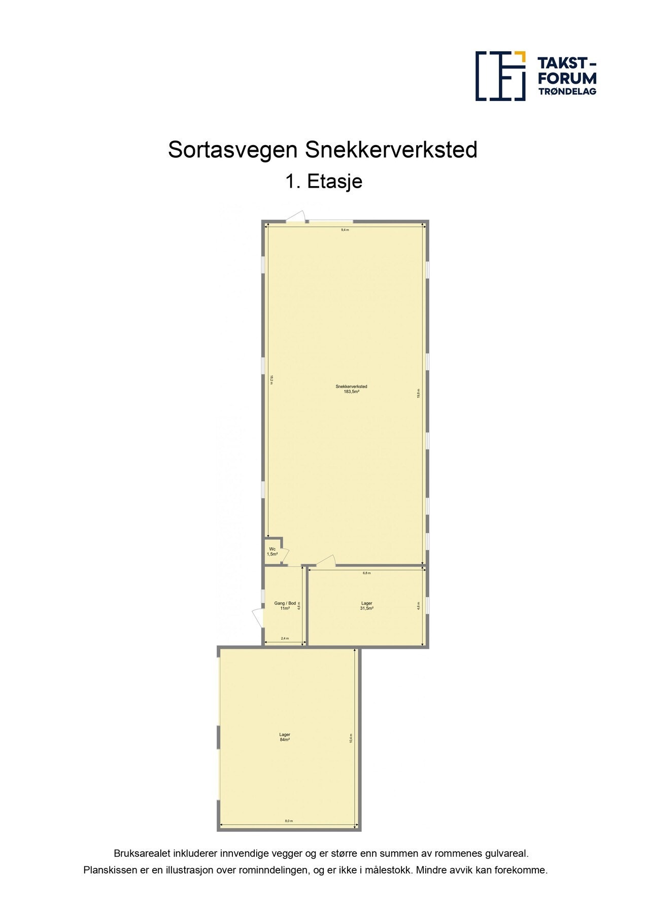 Plantegning snekkerverksted. Galleribilde
