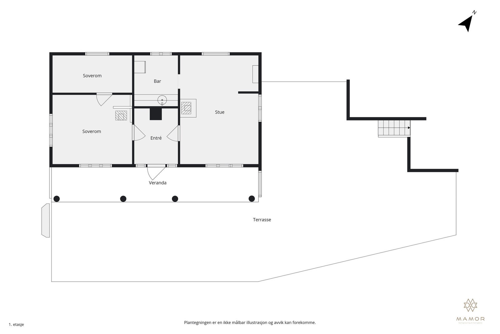 Plantegning - Hytte Galleribilde