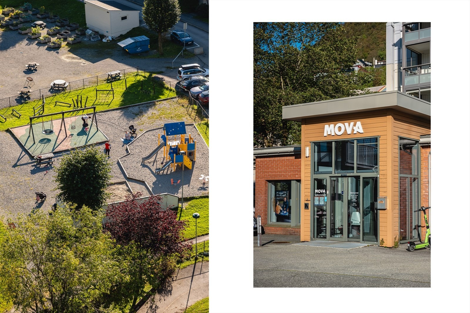 Flere treningssentre, som MOVA Landås, finnes i gangavstand. Galleribilde