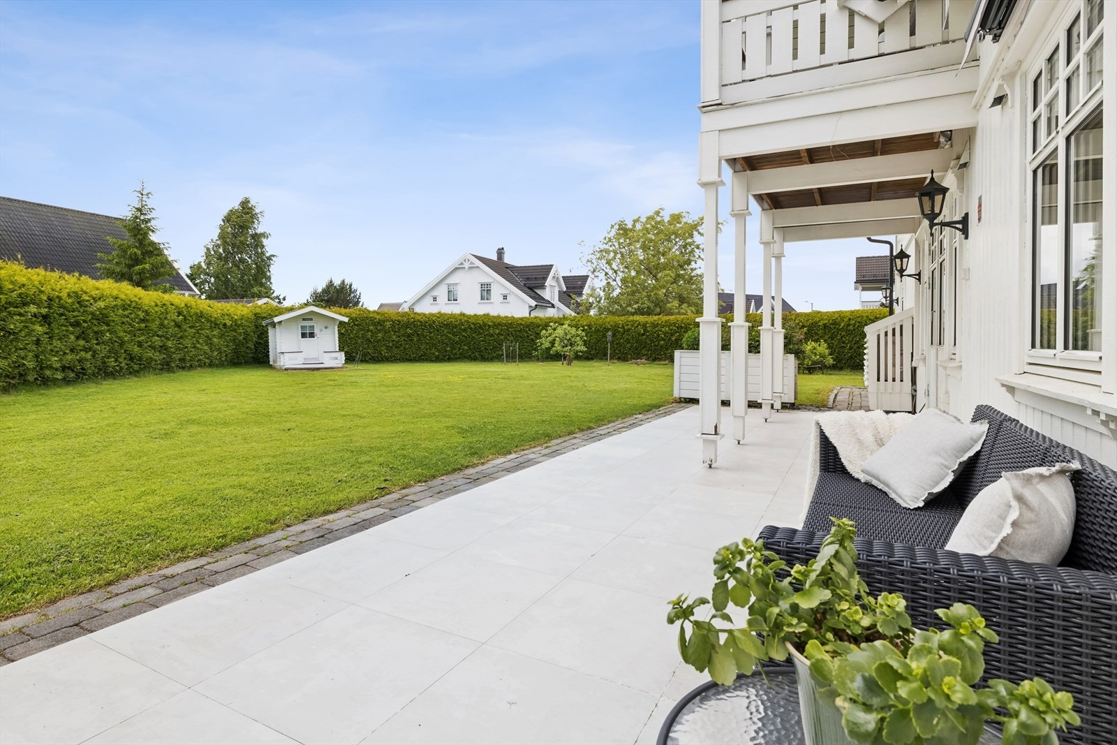 Terrassearelaet er på 47 m². Galleribilde
