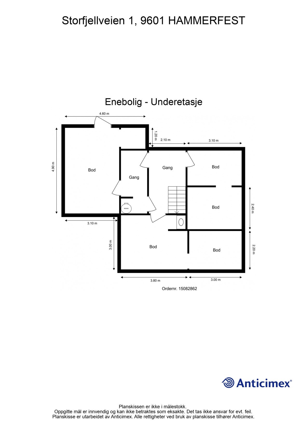 Plantegning for underetasjen. Galleribilde