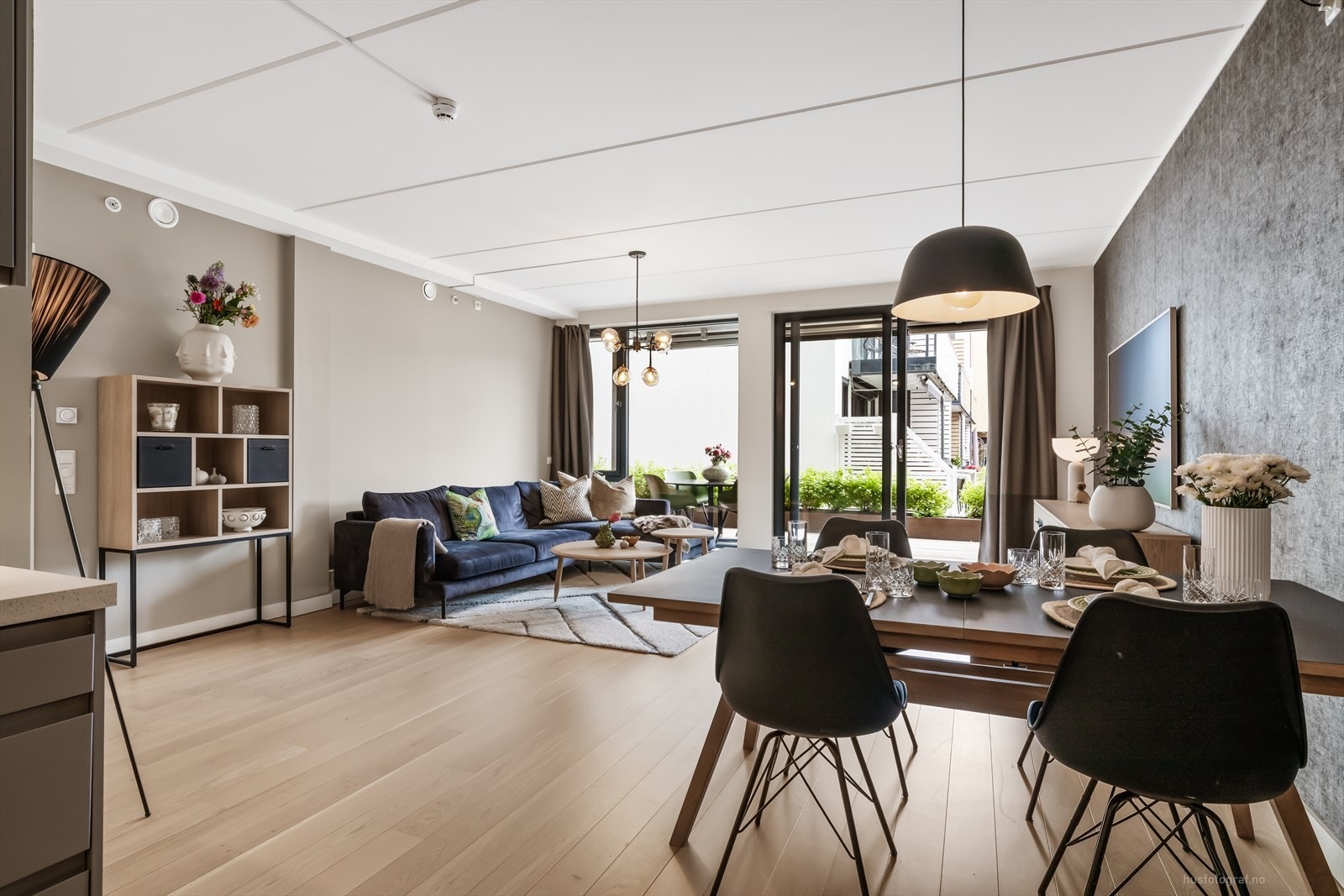 Leiligheten er utstyrt med balansert ventilasjon og sprinkleranlegg for økt sikkerhet og komfort. Galleribilde