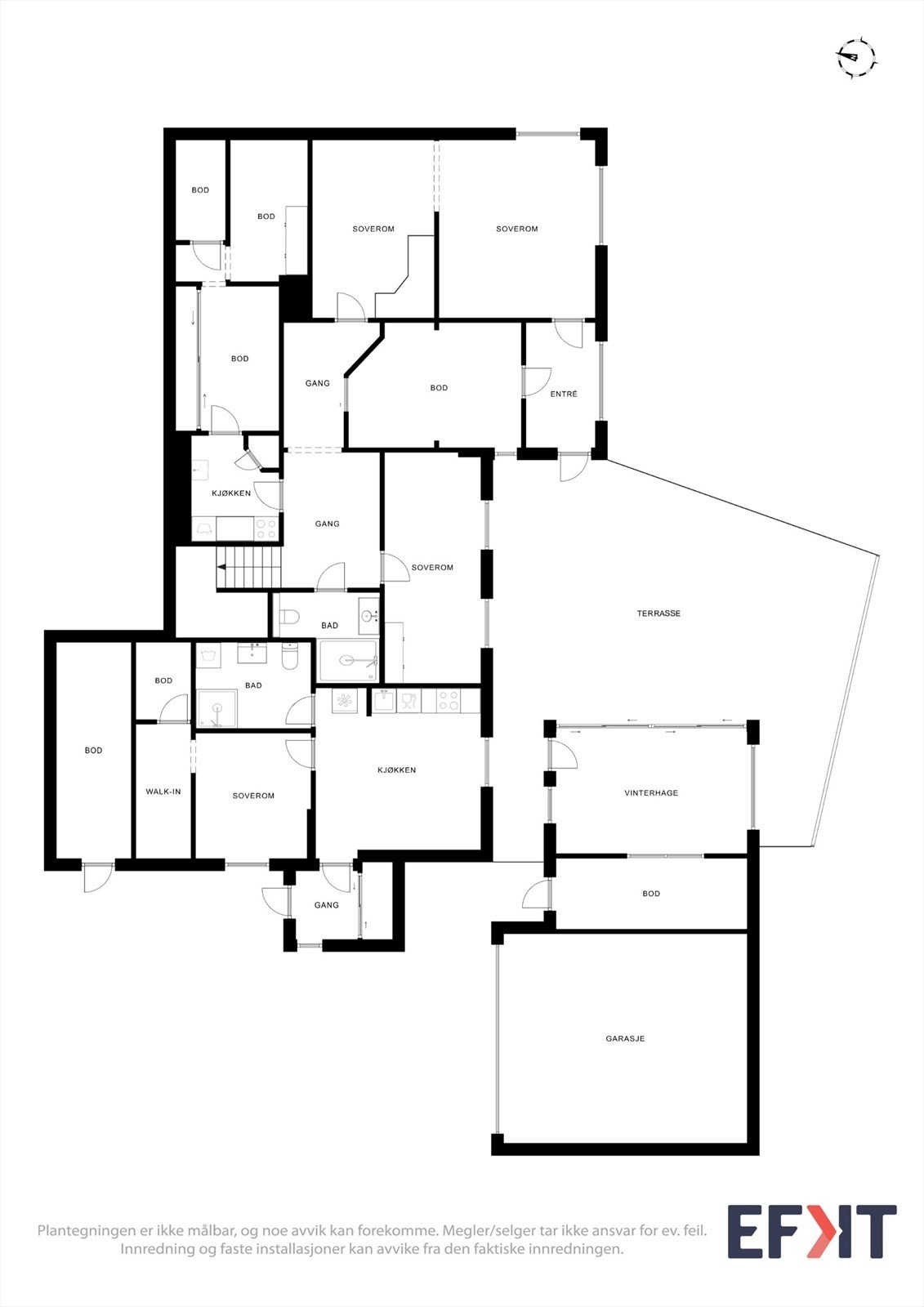 Plantegning u.etasje Galleribilde