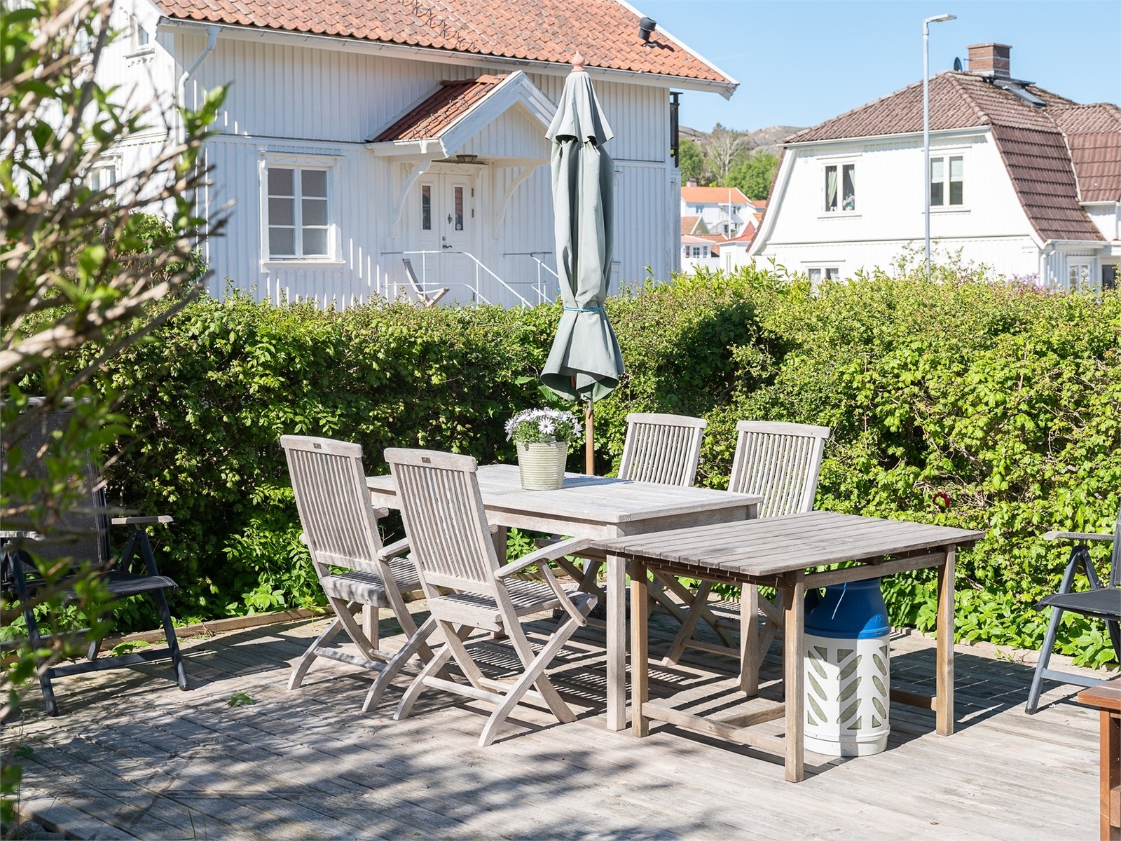 Mysig uteplats Galleribilde