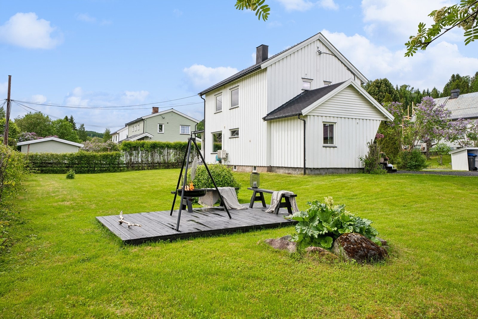 Hagen gir rikelig med plass for lek og aktiviteter for hele familien. Galleribilde