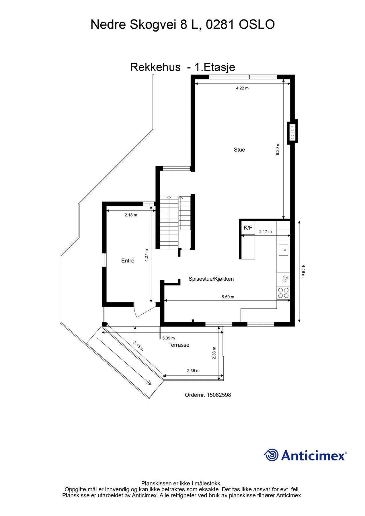 Planskisse 1.etg Galleribilde