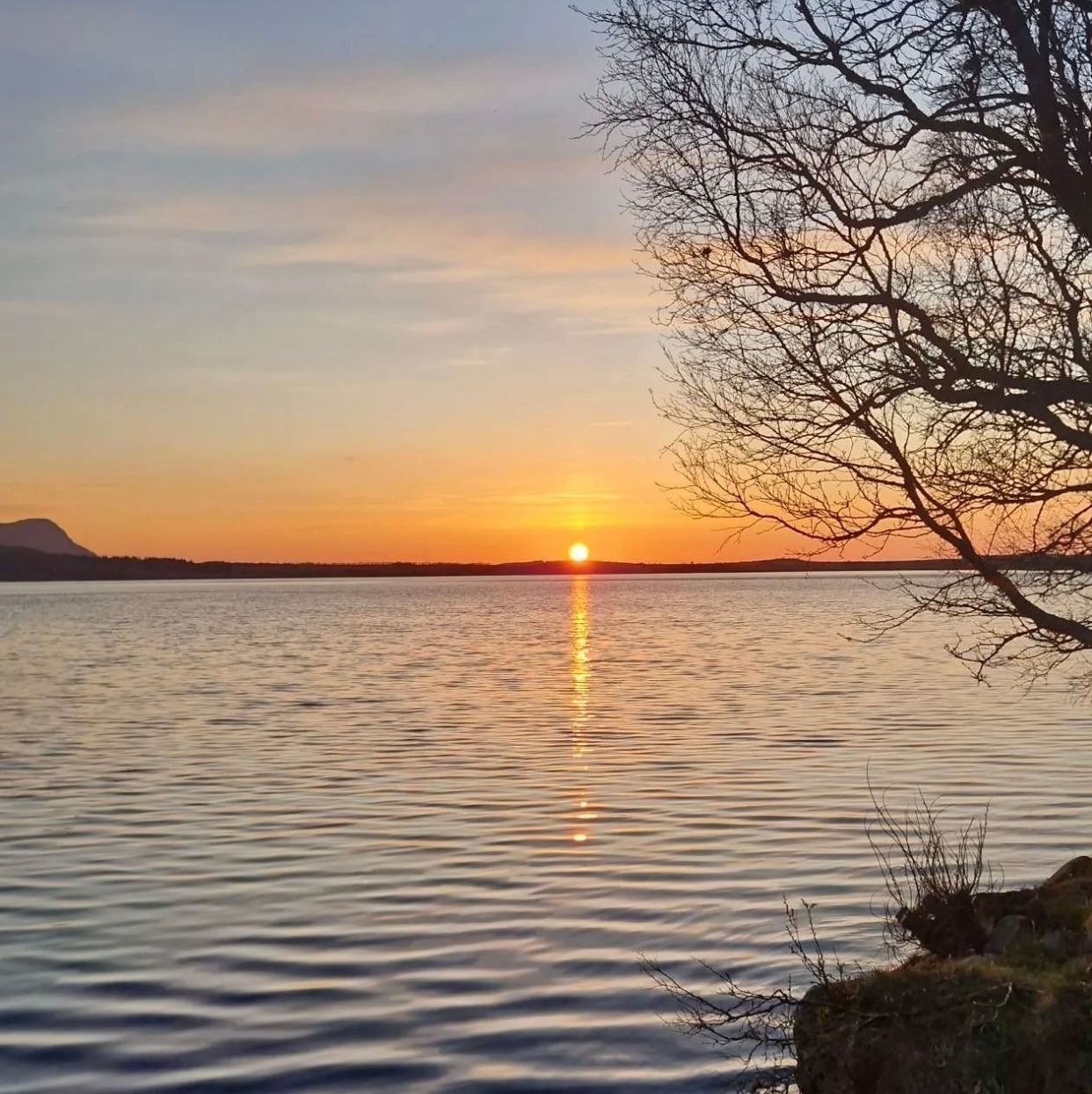 Bilde tatt tidligere i vår klokken 23 om kvelden fra tomt i retning Nordmela. Galleribilde