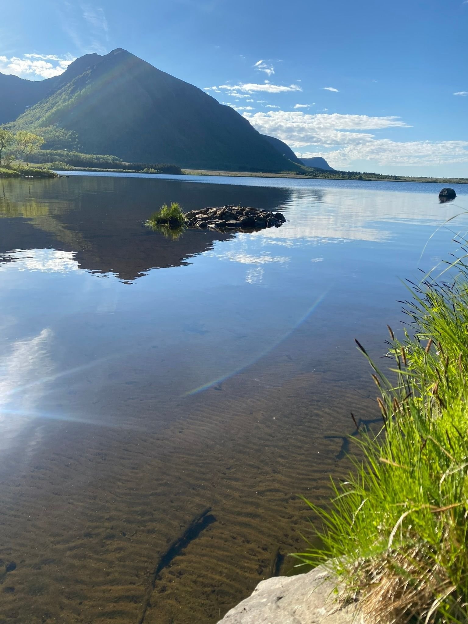 Her er det langgrunt og fine forhold for bading Galleribilde