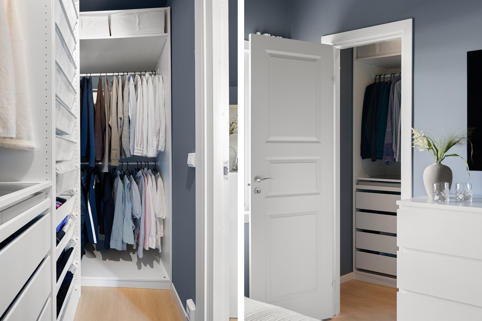 Direkte inngang til walk-in closet fra hovedsoverommet. Galleribilde